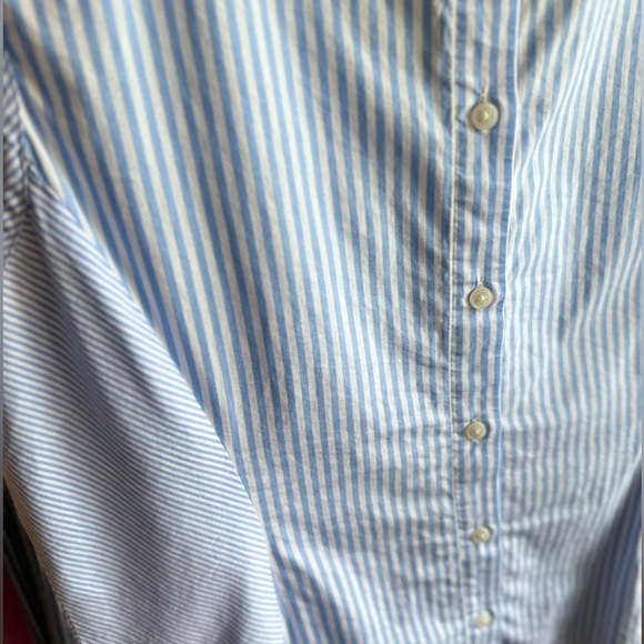 Tristan Blue and White Striped Tank Top - Picture 8 of 14